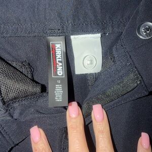 Kirkland Signature black nylon pants